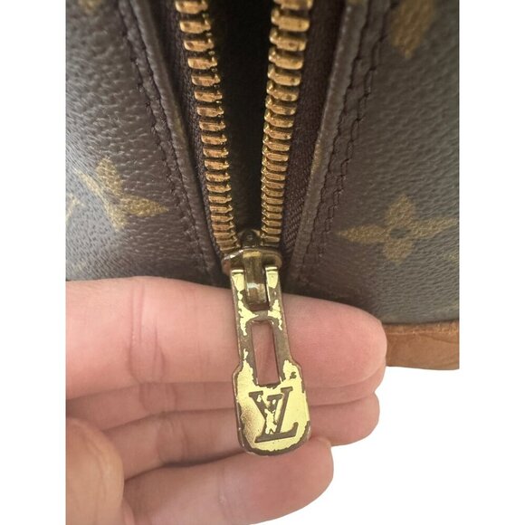 Louis Vuitton Vintage Boho Satchel Brown Monogram Canvas Luxury Western Fringe - Picture 6 of 16